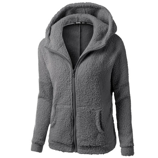 Moda Fleece Vesten Dames Met Rits En Zakken - Warme Casual Jas