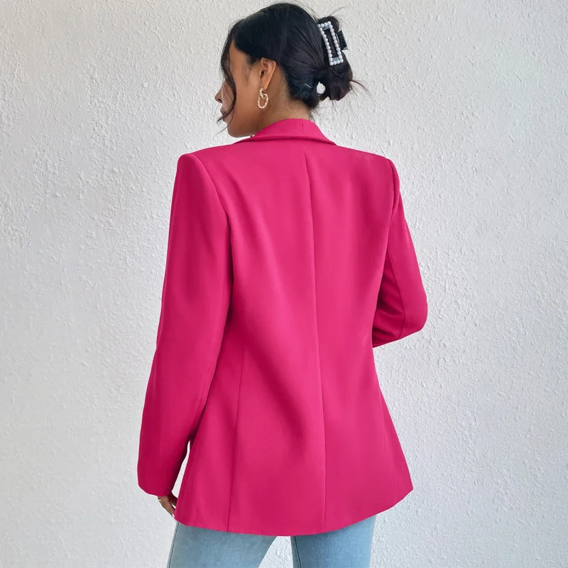 Feliora - Dames Open-Front Blazer, Lange Mouw, Getailleerde Pasvorm, Casual Chic