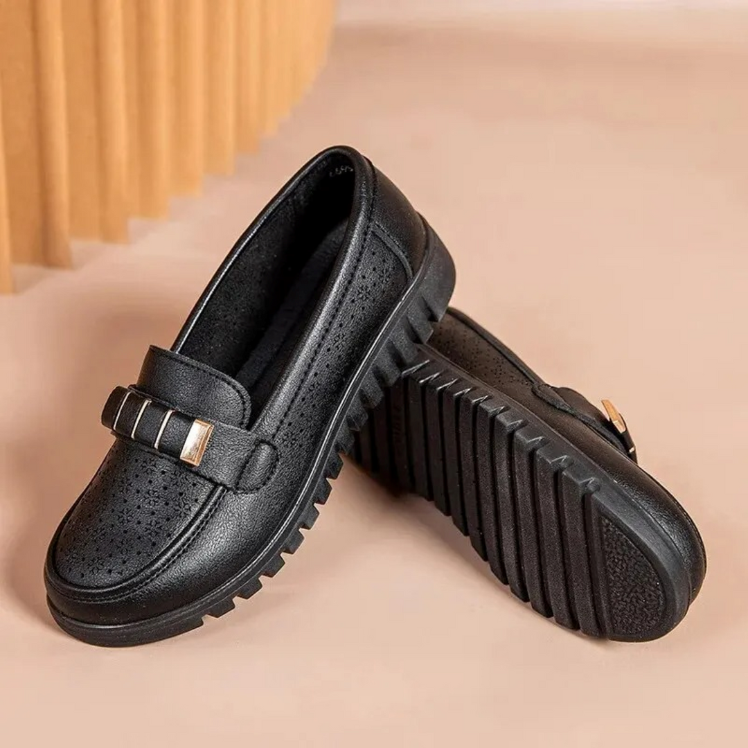 MODA slip on business formele stijl leren dames instappers
