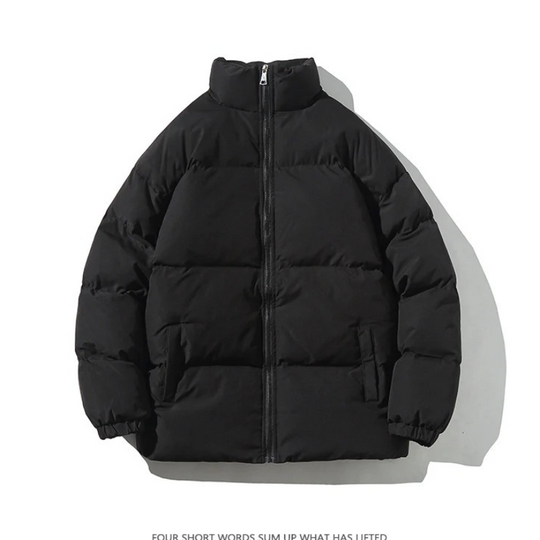 Moda Puffer Jas Dames - Oversized Gewatteerde Winterjas met Hoge Kraag