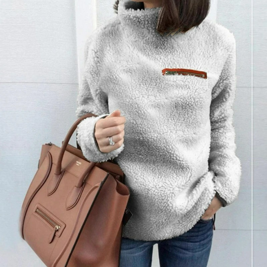 Moda Coltrui Dames - Fleece Trui, Warm en Comfortabel