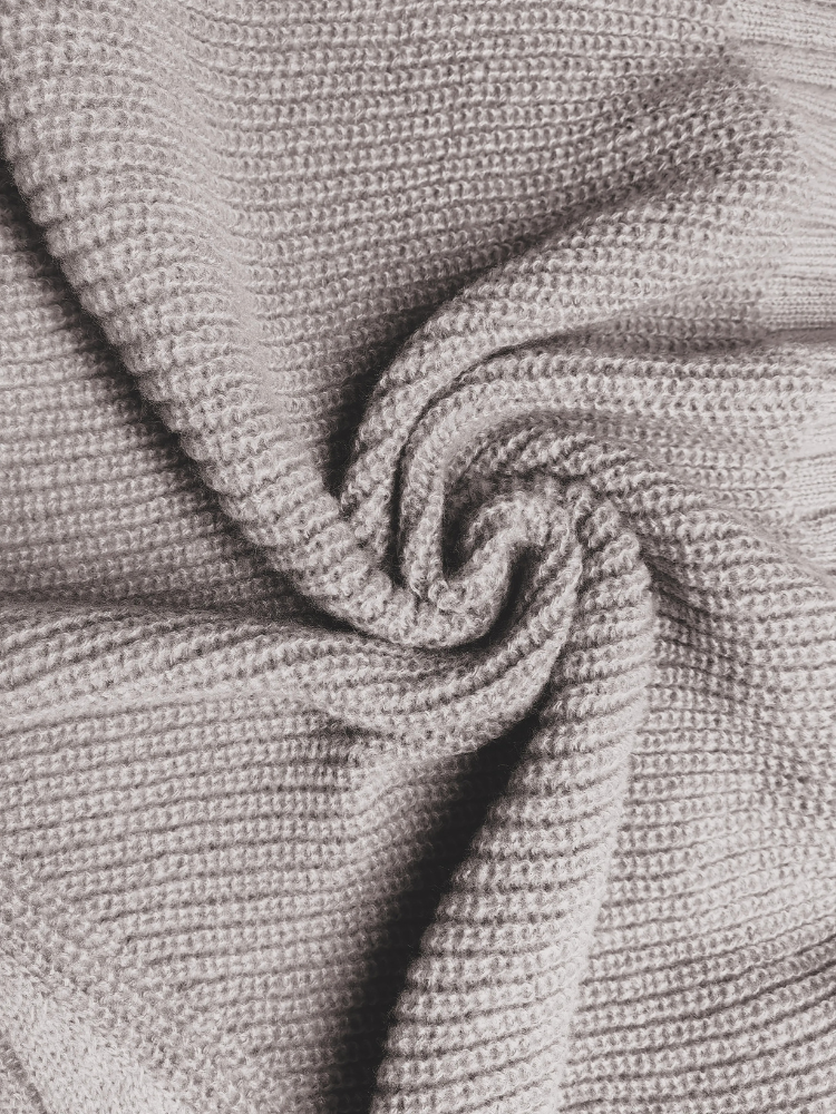 Moda Gebreid Vest Dames Met Textuurrmouwen En Knoopsluiting