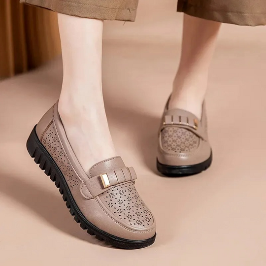 MODA slip on business formele stijl leren dames instappers