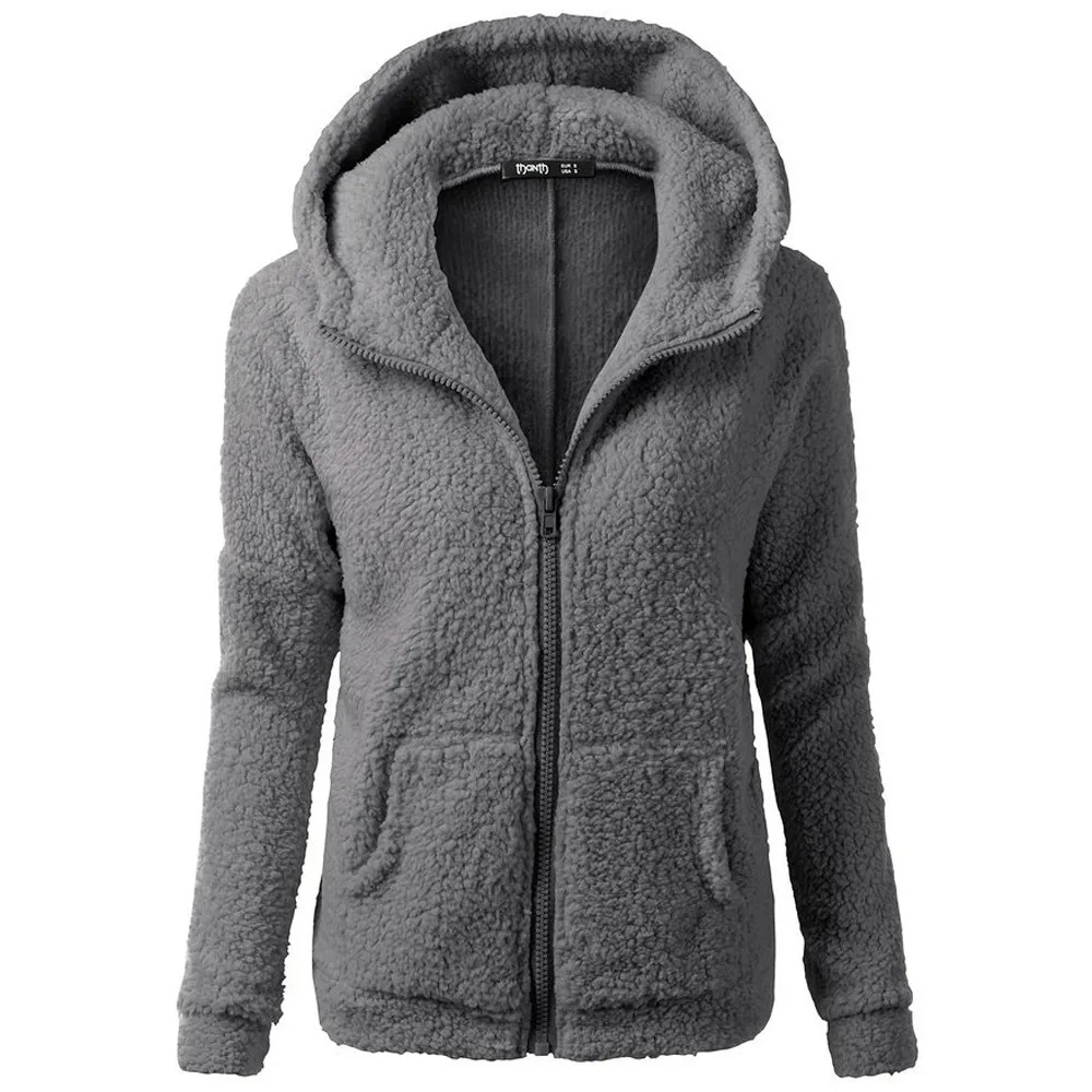 Moda Fleece Vesten Dames Met Rits En Zakken - Warme Casual Jas