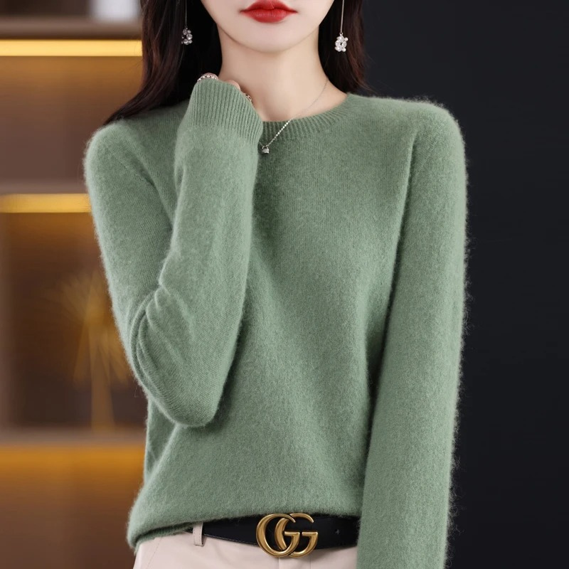 Moda Cashmere Trui Dames – Ronde Hals, Zachte Luxe & Warmte