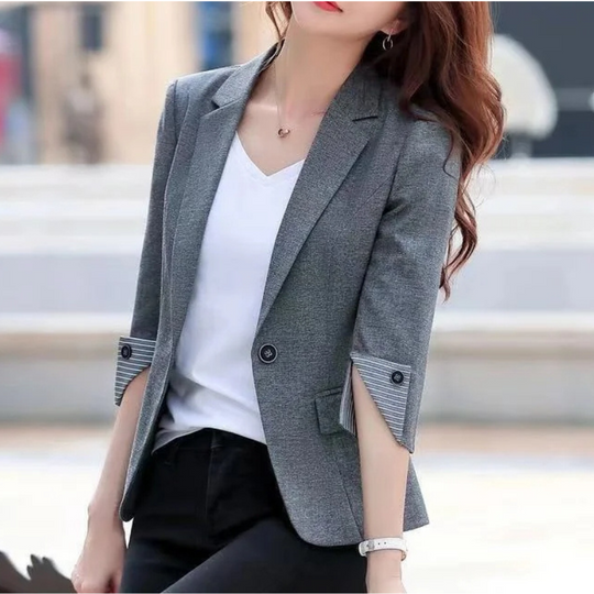 ChicPro - Elegante Dames Blazer Met Knoopdetails - Ideaal Voor Kantoor