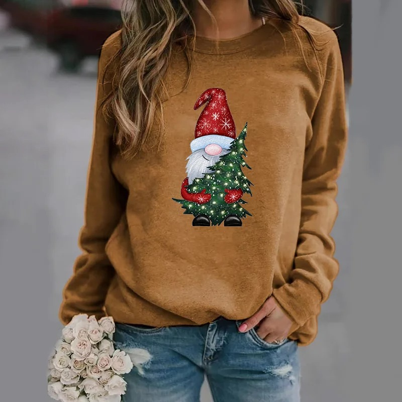 Cosmixx - Kersttrui met Kabouter en Kerstboom Design – Feestelijke Gebreide Trui