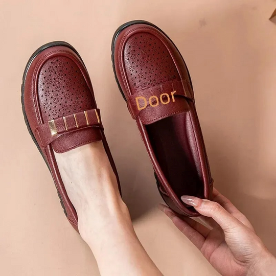 MODA slip on business formele stijl leren dames instappers