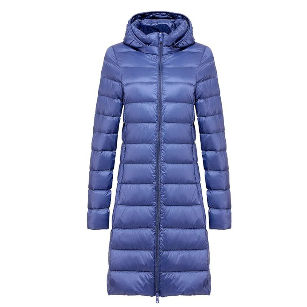 Moda Puffer Jas Dames - Slim Fit Lange Gewatteerde Winterjas