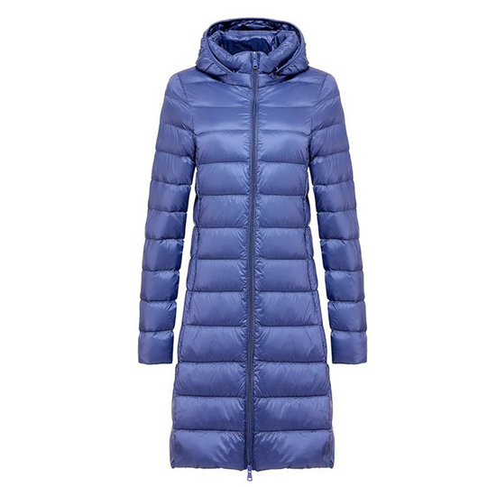 Moda Puffer Jas Dames - Slim Fit Lange Gewatteerde Winterjas