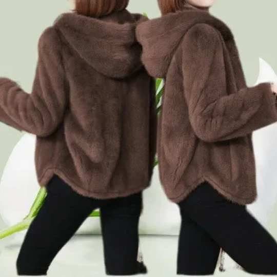 Moda Fleece Vesten Dames met Capuchon en Rits, Zacht en Warm Ontwerp