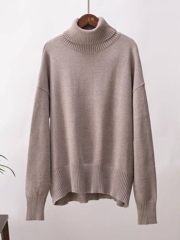 Moda Coltrui Dames - Oversized Gebreide Trui, Zacht en Comfortabel