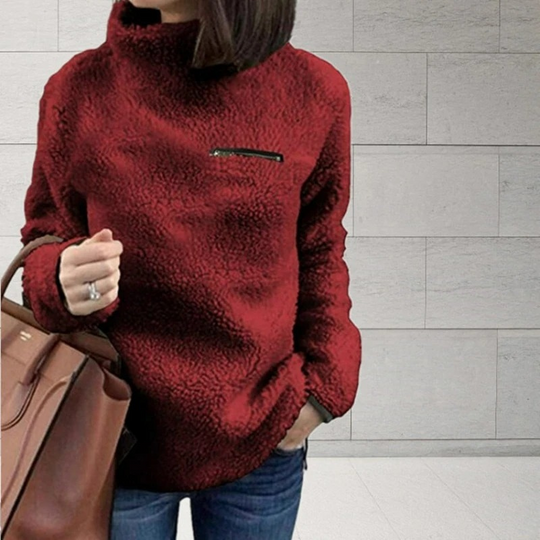 Moda Coltrui Dames - Fleece Trui, Warm en Comfortabel
