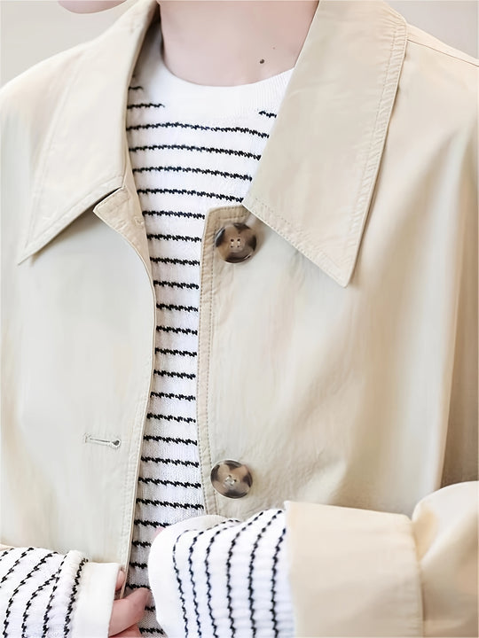 Coativa - Dames Oversized Casual Jack met Knopen