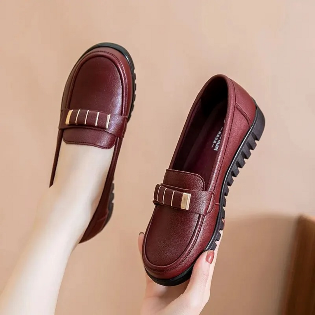 MODA slip on business formele stijl leren dames instappers