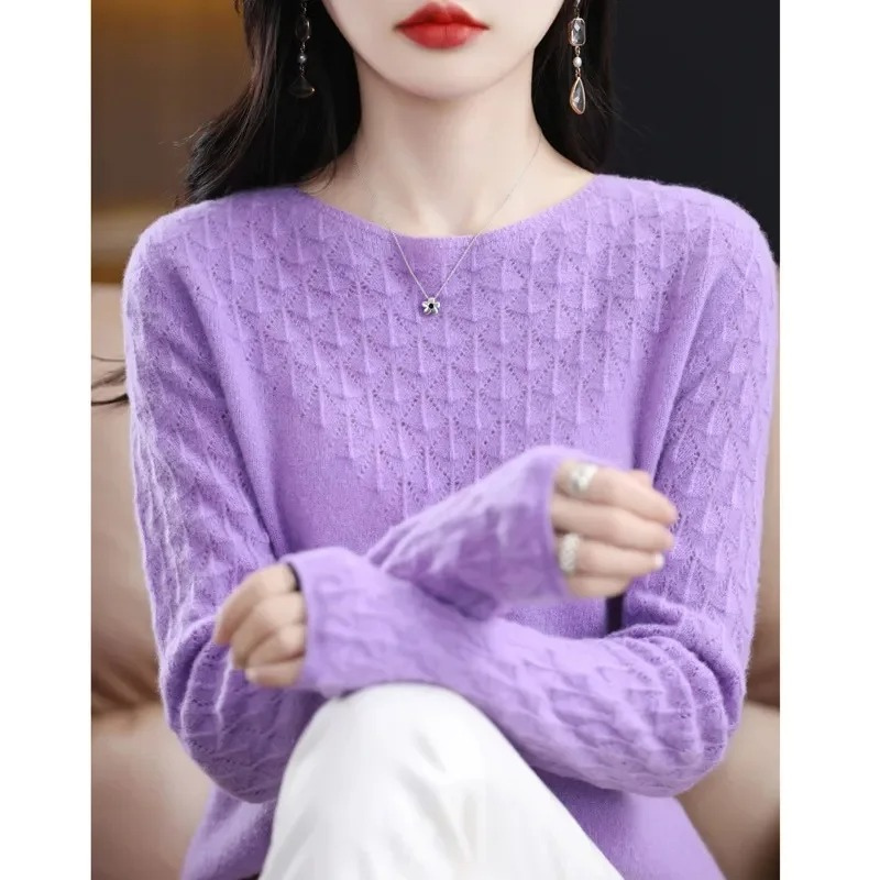Moda Cashmere Trui Dames – Elegant Gebreid Design, Zacht & Warm