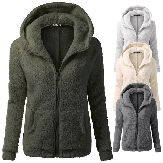 Moda Fleece Vesten Dames Met Rits En Zakken - Warme Casual Jas