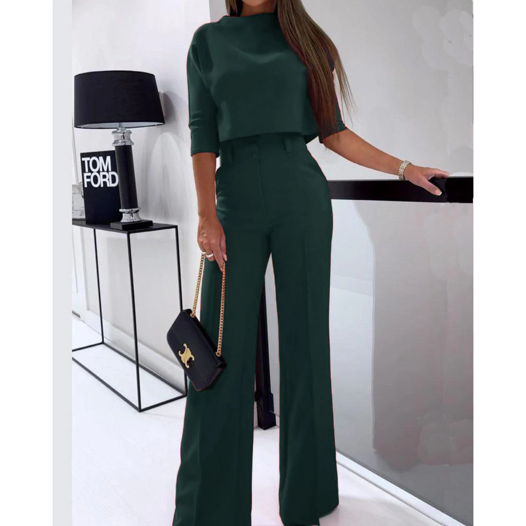 MODA Elegante Effen tweedelige casual set