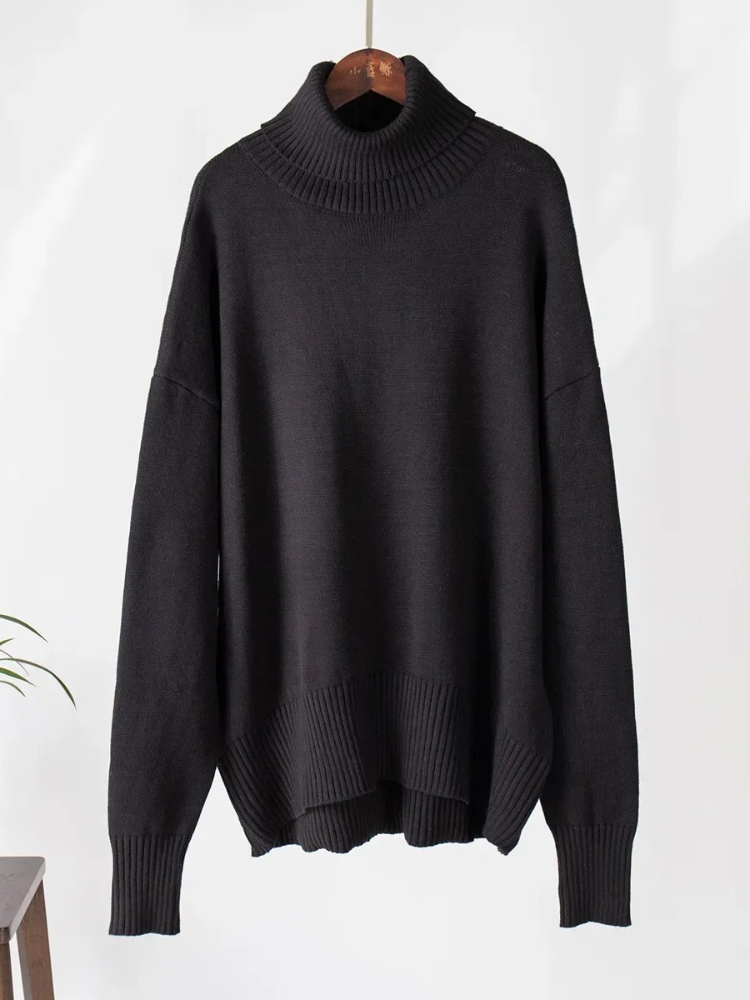 Moda Coltrui Dames - Oversized Gebreide Trui, Zacht en Comfortabel