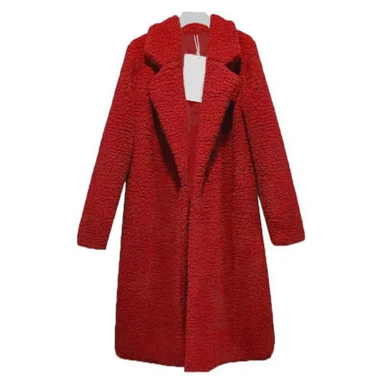 Silvane - Stijlvolle Teddy Jas Dames - Lange Fleecejas voor Koude Dagen