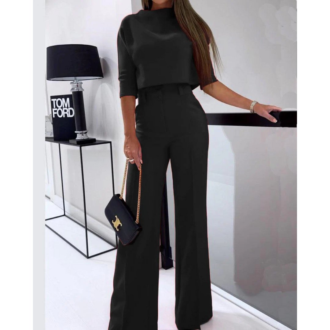 MODA Elegante Effen tweedelige casual set