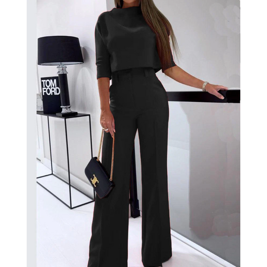 MODA Elegante Effen tweedelige casual set