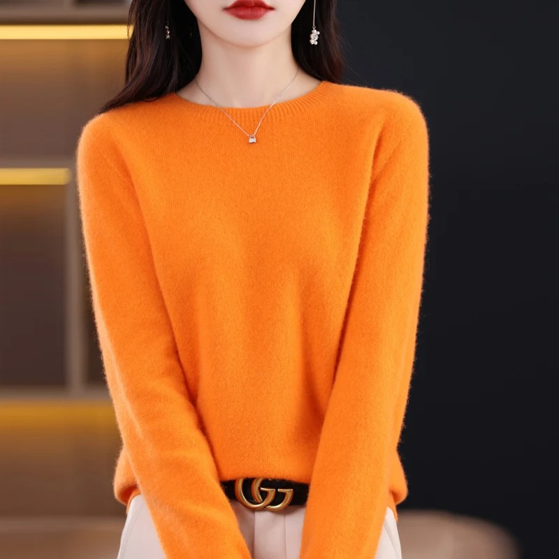 Moda Cashmere Trui Dames – Ronde Hals, Zachte Luxe & Warmte