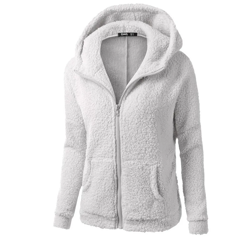 Moda Fleece Vesten Dames Met Rits En Zakken - Warme Casual Jas