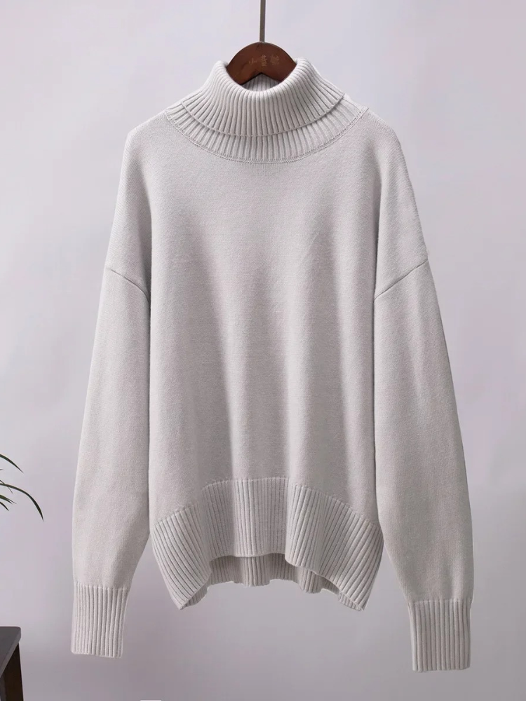 Moda Coltrui Dames - Oversized Gebreide Trui, Zacht en Comfortabel