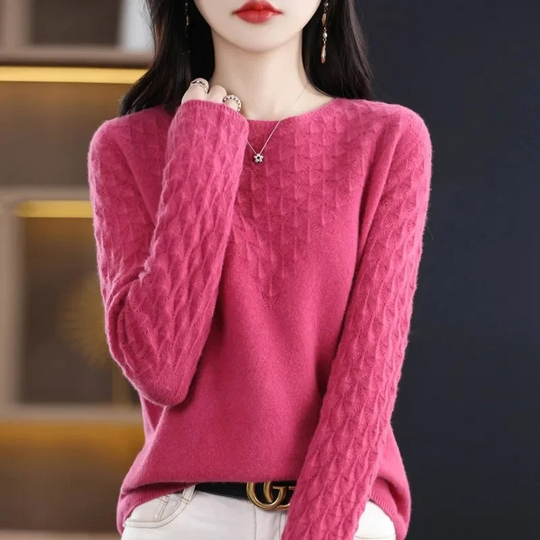 Moda Cashmere Trui Dames – Elegant Gebreid Design, Zacht & Warm