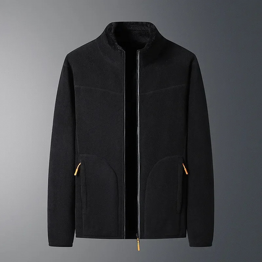 Moda Fleece Vesten Dames met Hoge Kraag en Rits, Warm Gevoerd Ontwerp