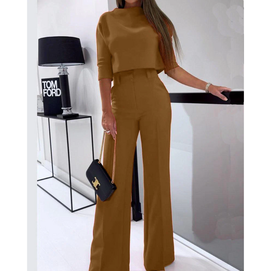 MODA Elegante Effen tweedelige casual set