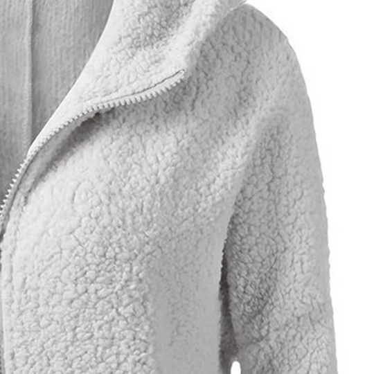 Moda Fleece Vesten Dames Met Rits En Zakken - Warme Casual Jas