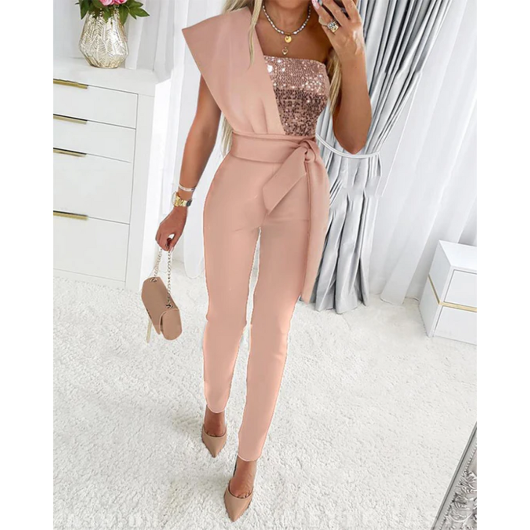 Glitter jumpsuit voor dames