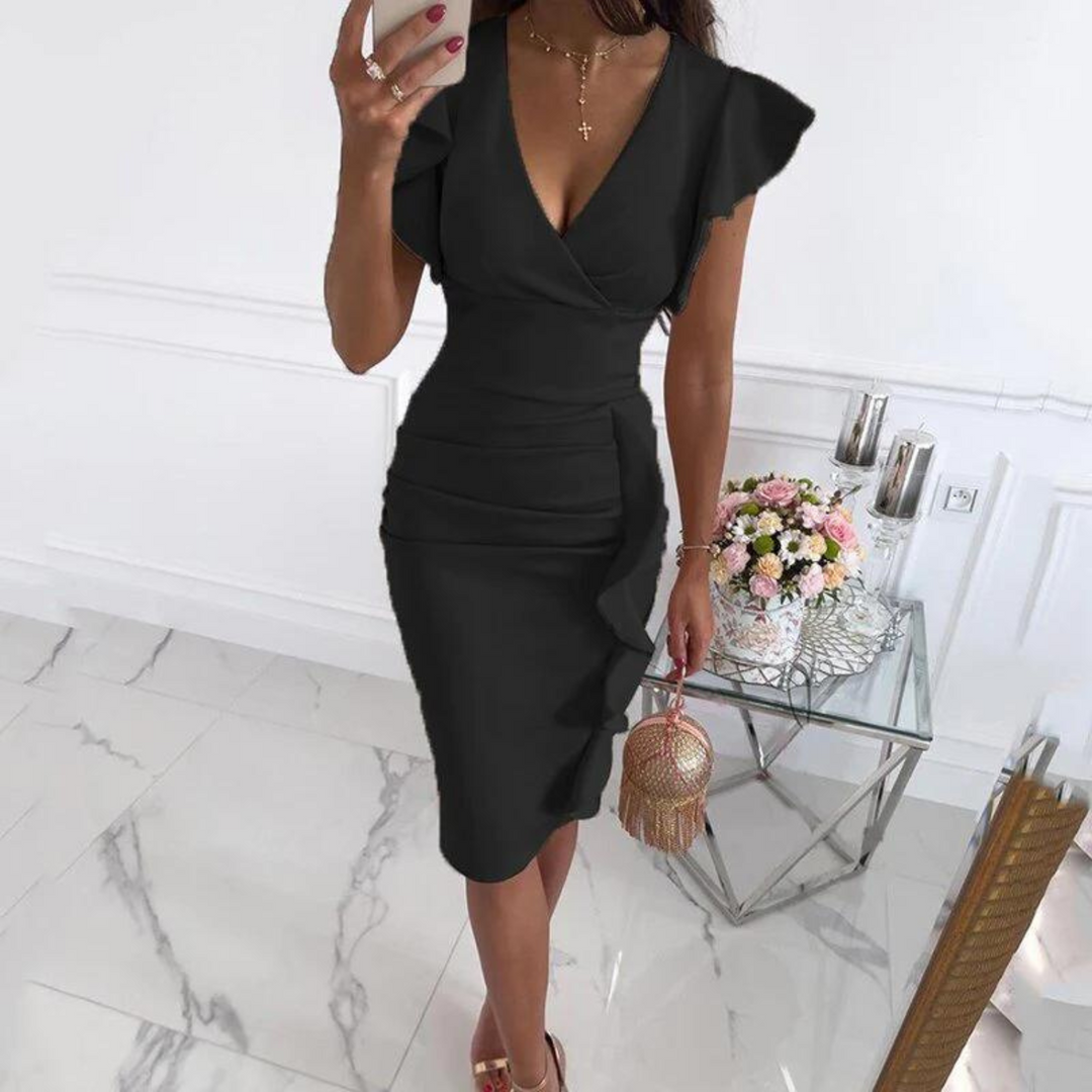 Midi Zomerjurk Dames Jurken Zomerjurken Dames Jenny Mode Jenny Mode