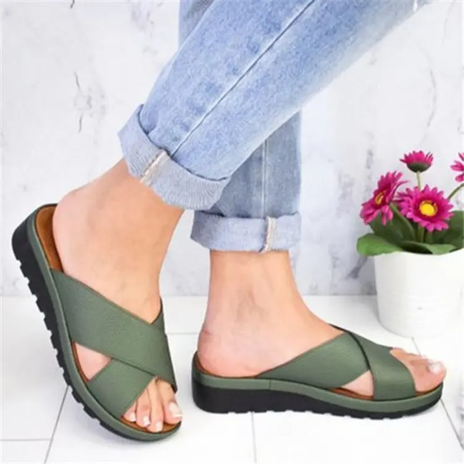 Orthopedische slippers dames deals